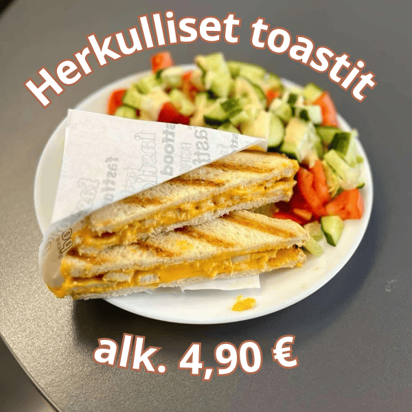 Herkulliset toastit alk. 4,90 €