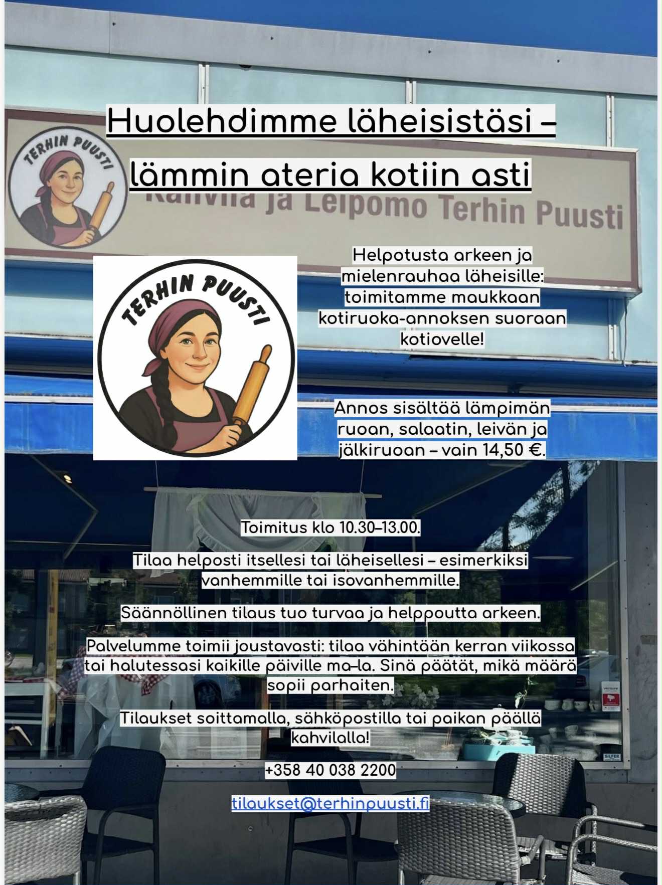 Kotiruokalounas kotiinkuljetettuna.