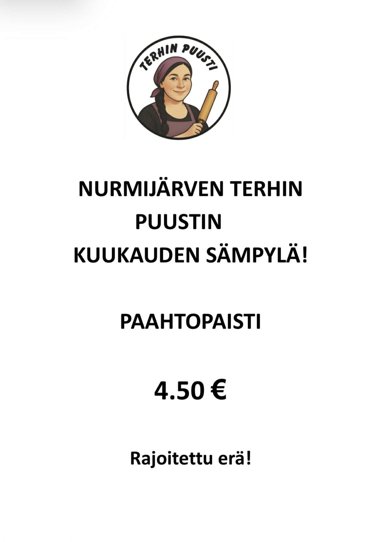 Kuukauden sämpylä tammikuu 2026 Nurmijärven Terhin Puusti