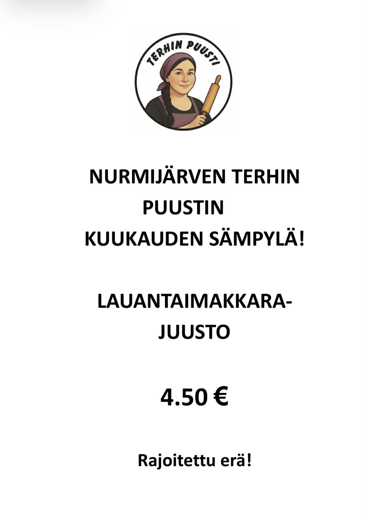 Kuukauden sämpylä helmikuu 2026 Nurmijärven Terhin Puusti