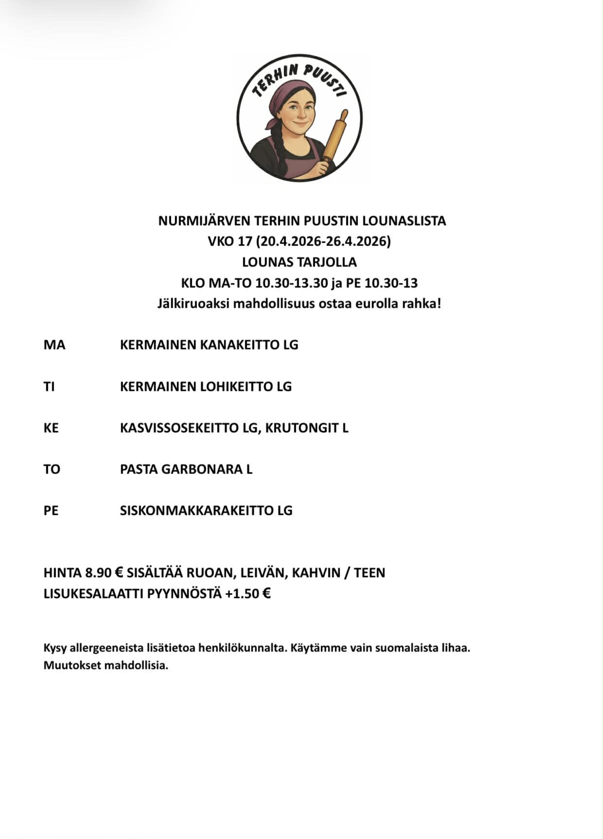 Lounaslista vko 17 2026 Nurmijärvi