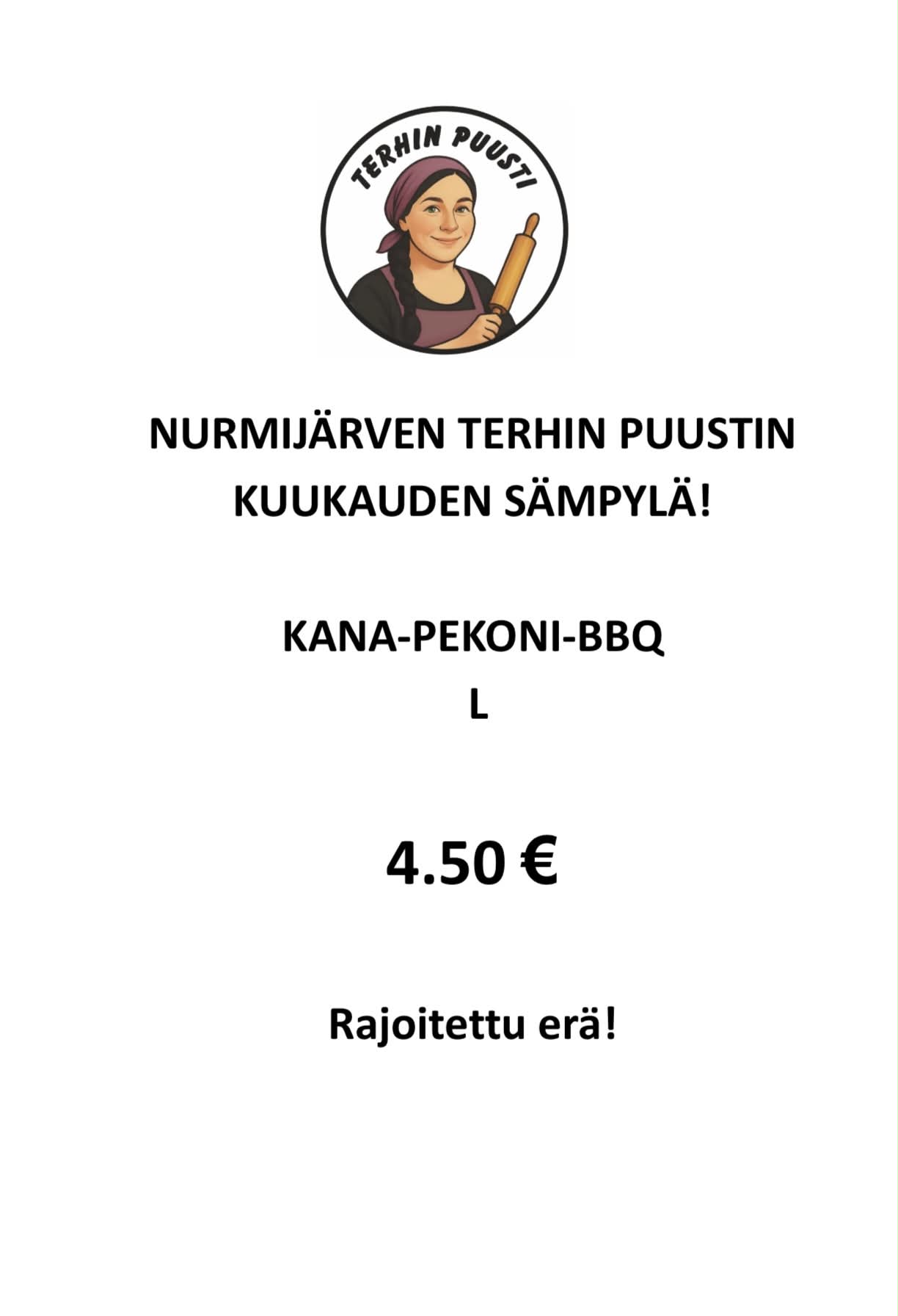 Kuukauden sämpylä kesäkuu 2026 Nurmijärvi Terhin Puusti