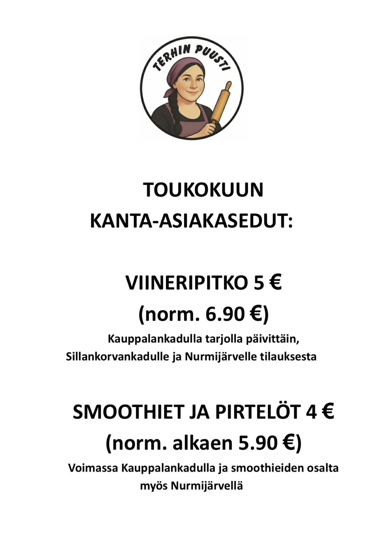 Toukokuun 2026 kanta-asiakasedut Hyvinkää ja Nurmijärvi