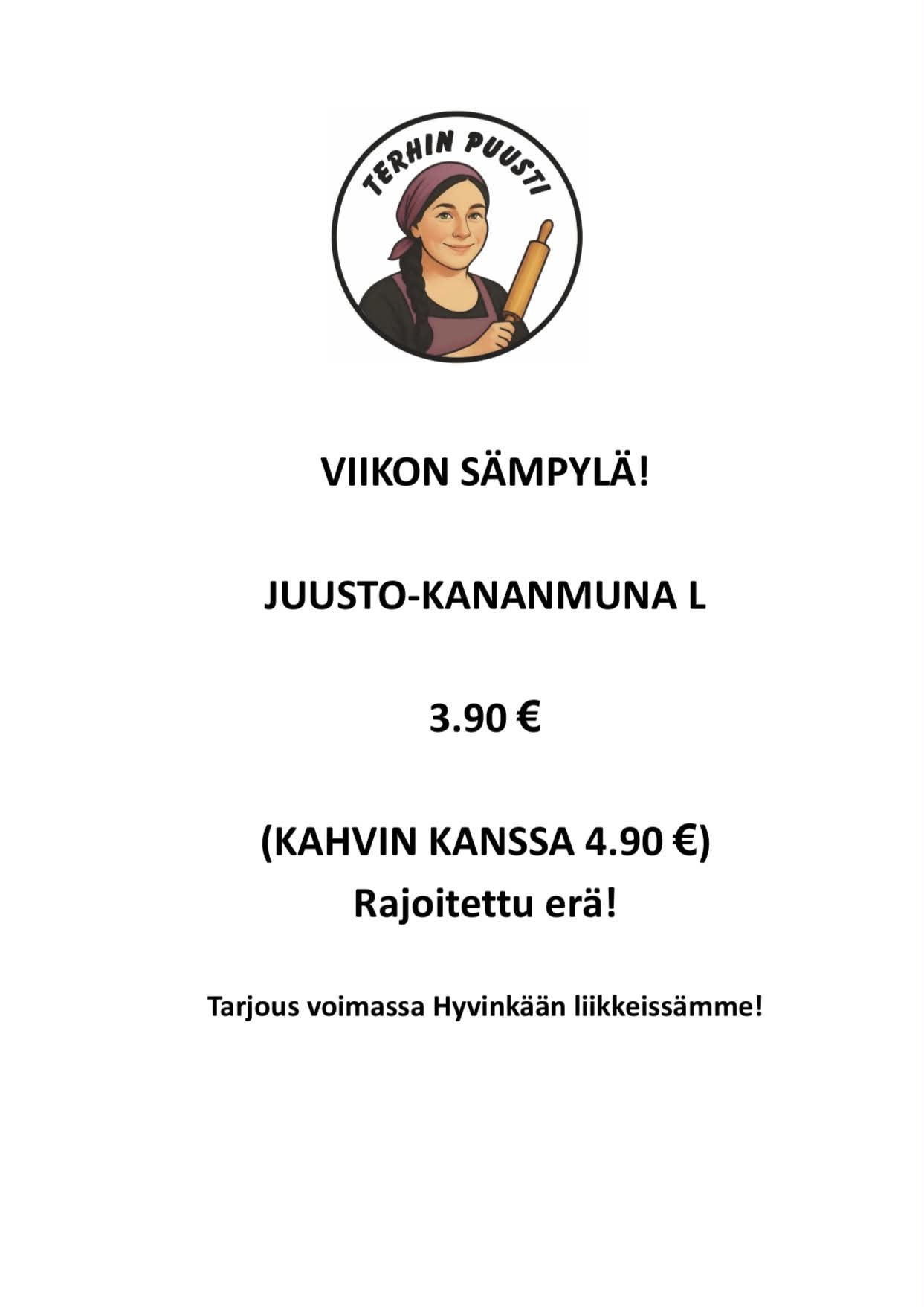 Viikon sämpylä vko 23 2026 Hyvinkää Terhin Puusti