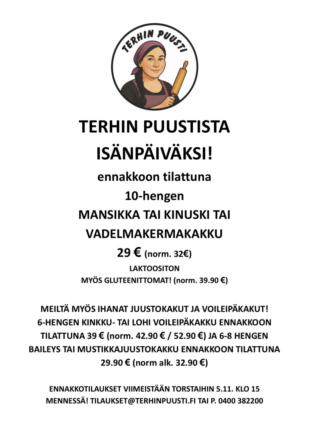 Terhin Puustista isänpäiväksi 2026
